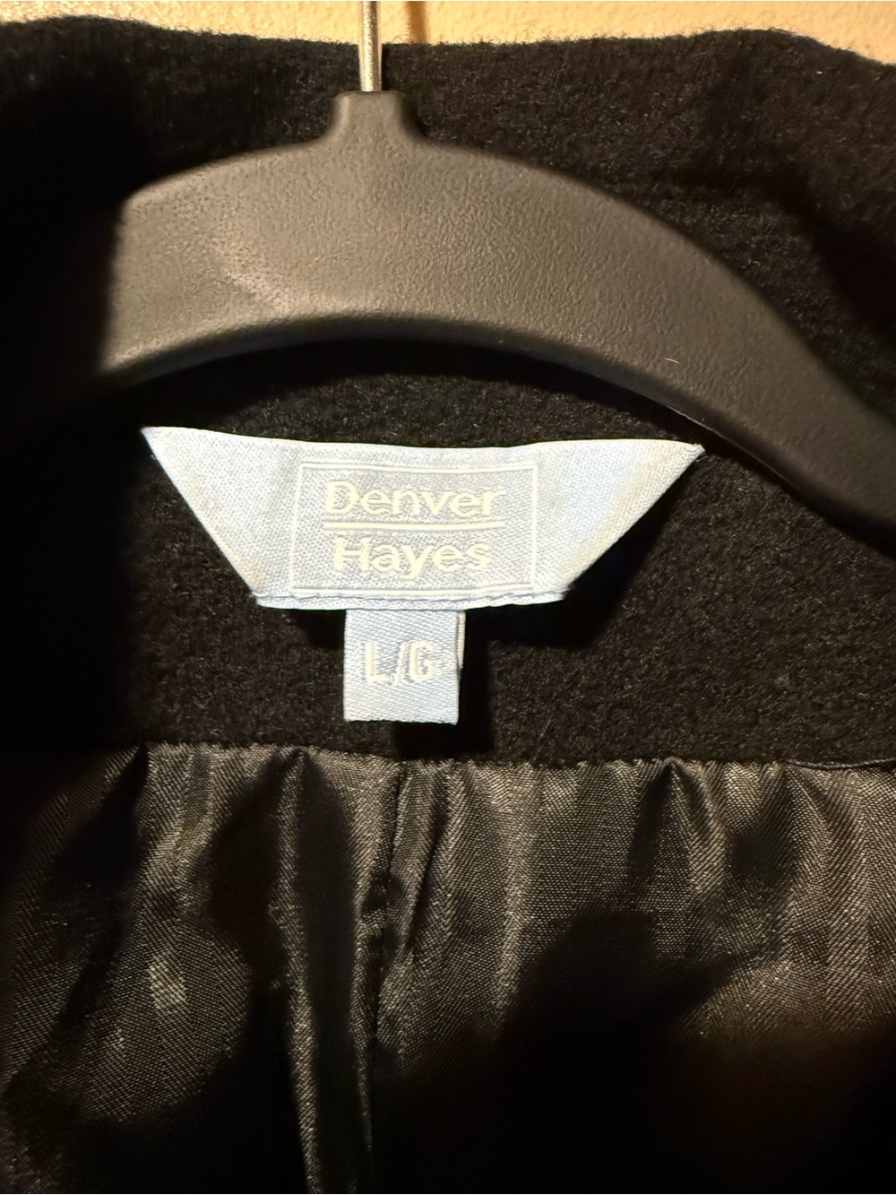 Denver Hayes Black Wool Coat - Picture 2 of 12